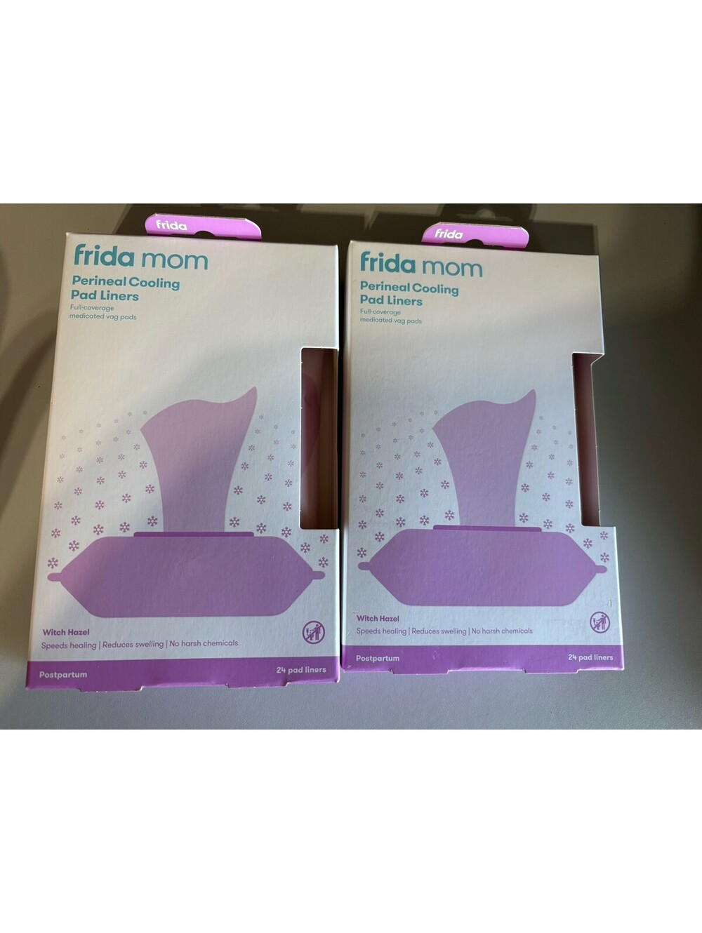 2 Packs of 24: Frida Mom Perineal Witch Hazel Cooling Pad Liners
